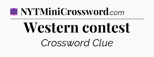 Western contest - Thomas Joseph Crossword
