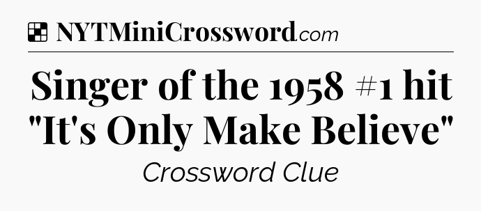 Solution: Singer of the 1958 #1 hit 