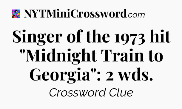 Singer of the 1973 hit 