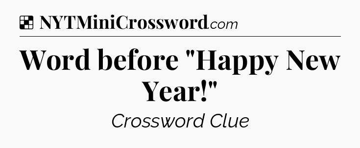 Solution: Word before 