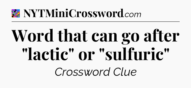 Word that can go after 