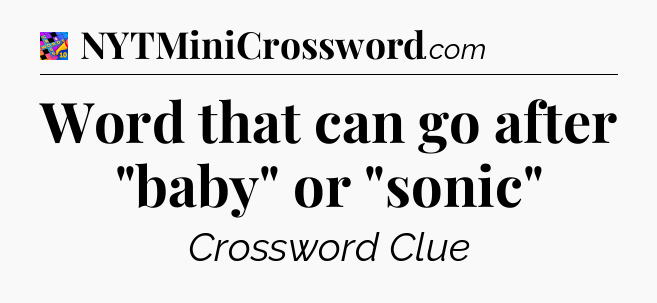 Word that can go after 