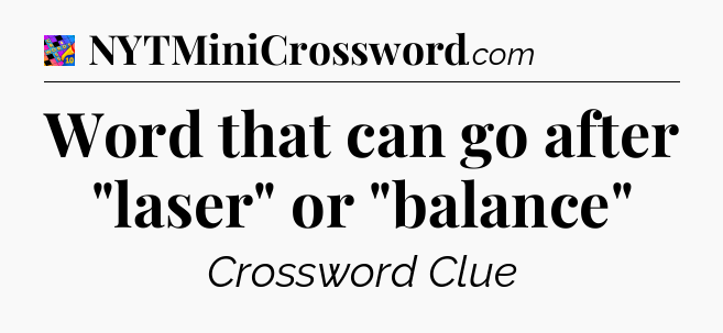 Word that can go after 