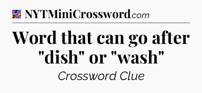 Word that can go after 