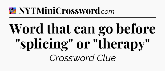 Word that can go before 