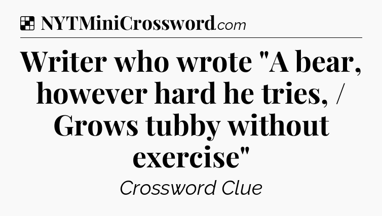 Solution: Writer who wrote 