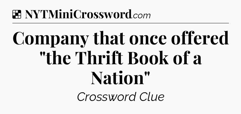 Solution: Company that once offered 