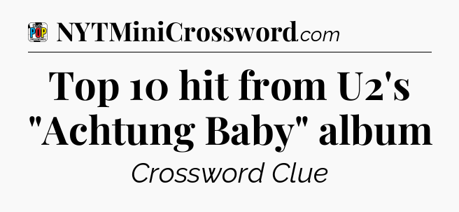 Top 10 hit from U2's 