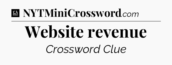 Website revenue - LA Times Crossword