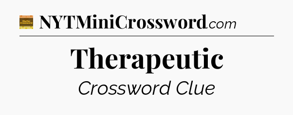 Therapeutic - Eugene Sheffer Crossword