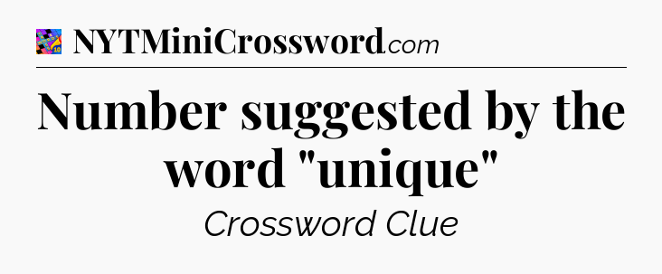 Number suggested by the word 