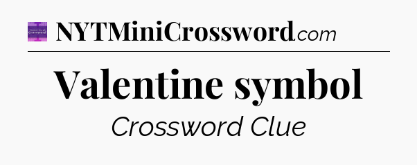 Valentine symbol - Thomas Joseph Crossword
