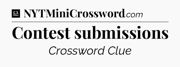Contest submissions - LA Times Crossword