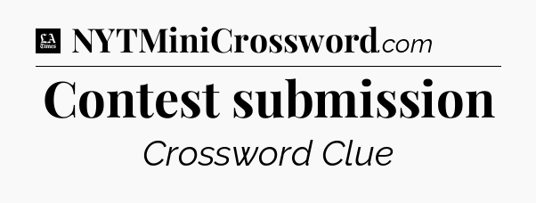 Contest submission - LA Times Crossword
