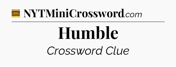 Humble - Eugene Sheffer Crossword
