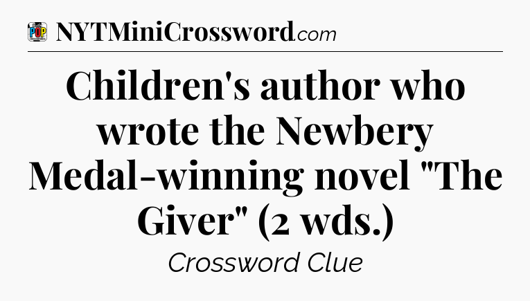 Children's author who wrote the Newbery Medal-winning novel 