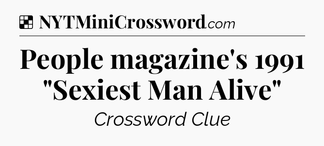 Solution: People magazine's 1991 