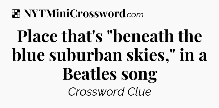 Solution: Place that's 