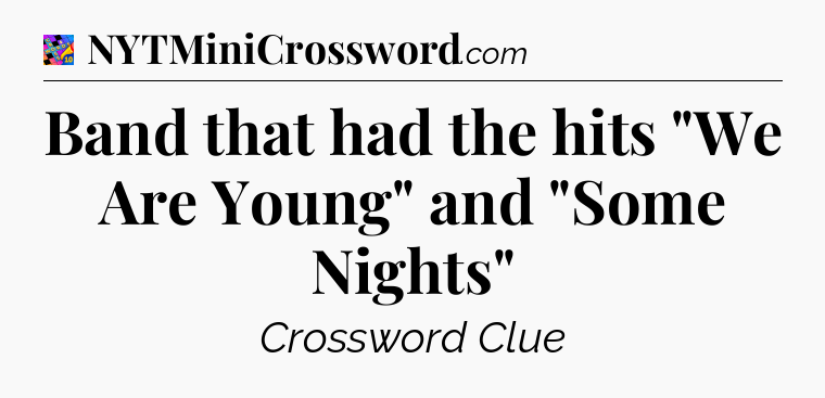 Band that had the hits 