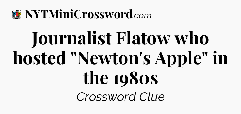 Journalist Flatow who hosted 