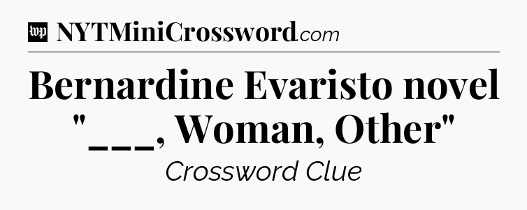 Bernardine Evaristo novel 