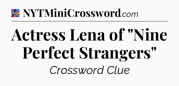 Actress Lena of 