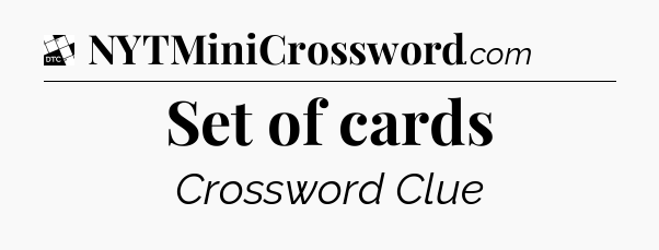 Set of cards - Daily Themed Classic Crossword