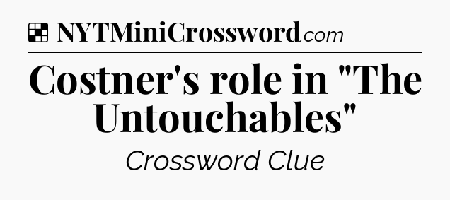 Solution: Costner's role in 