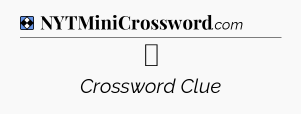 Solution: ♭ - NYT Mini Crossword