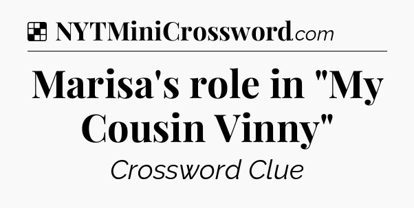 Solution: Marisa's role in 