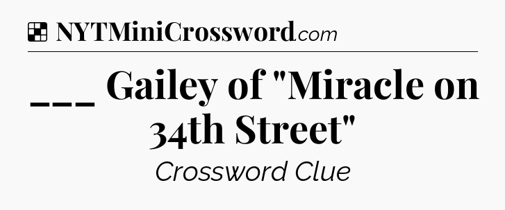 Solution: ___ Gailey of 