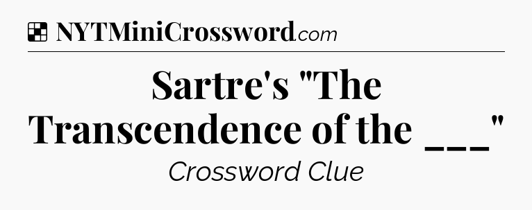 Solution: Sartre's 