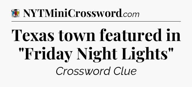 Texas town featured in 