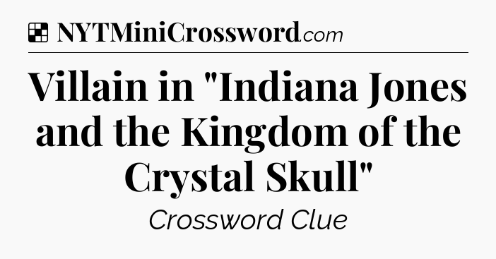 Solution: Villain in 