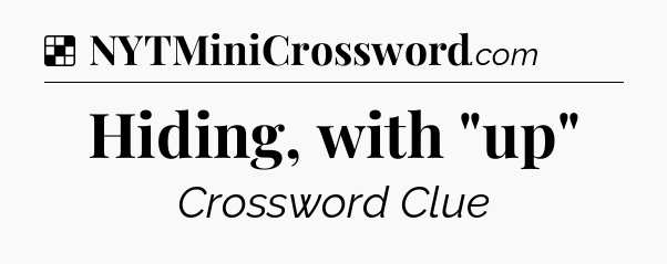 Solution: Hiding, with 
