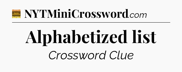 Alphabetized list - Eugene Sheffer Crossword