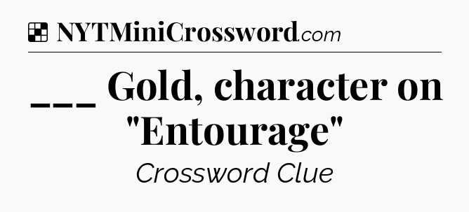 Solution: ___ Gold, character on 