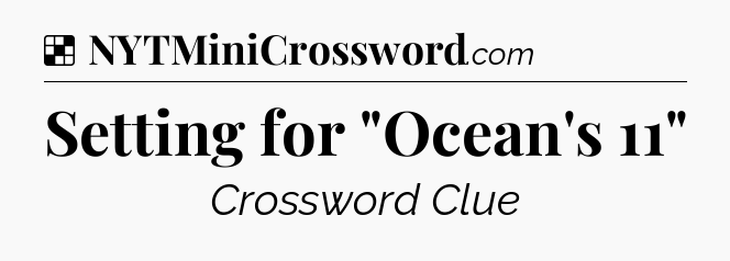 Solution: Setting for 