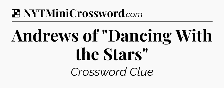 Solution: Andrews of 