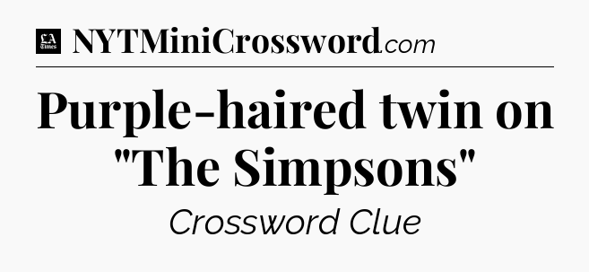 Purple-haired twin on 