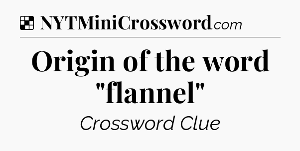 Solution: Origin of the word 