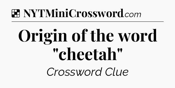 Solution: Origin of the word 
