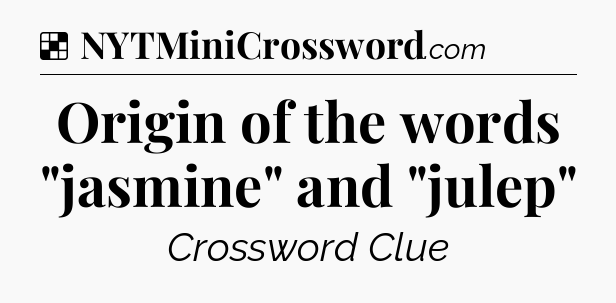 Solution: Origin of the words 