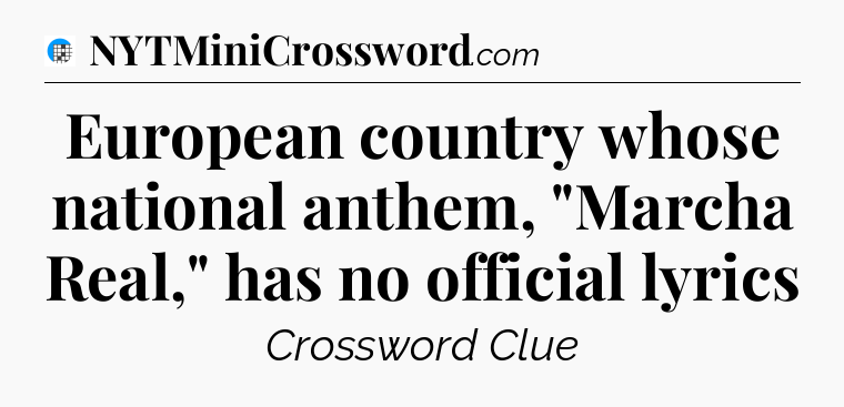 European country whose national anthem, 