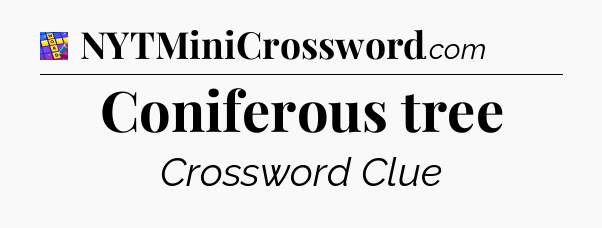 Coniferous tree Codycross