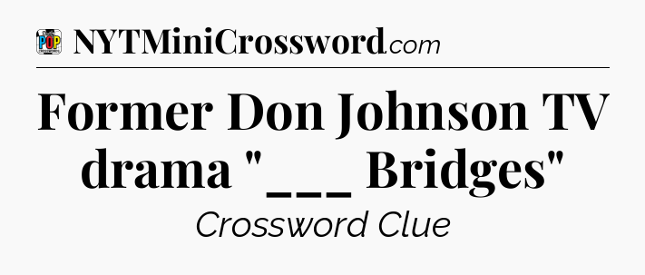 Former Don Johnson TV drama 