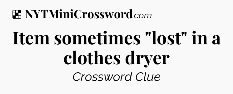 Solution: Item sometimes 