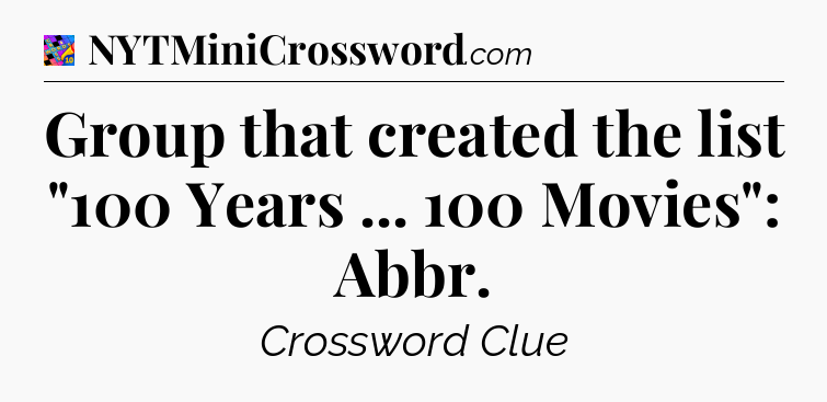 Group that created the list 