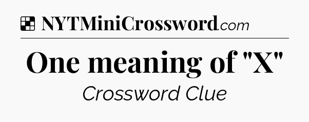 Solution: One meaning of 