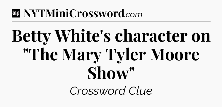 Betty White's character on 